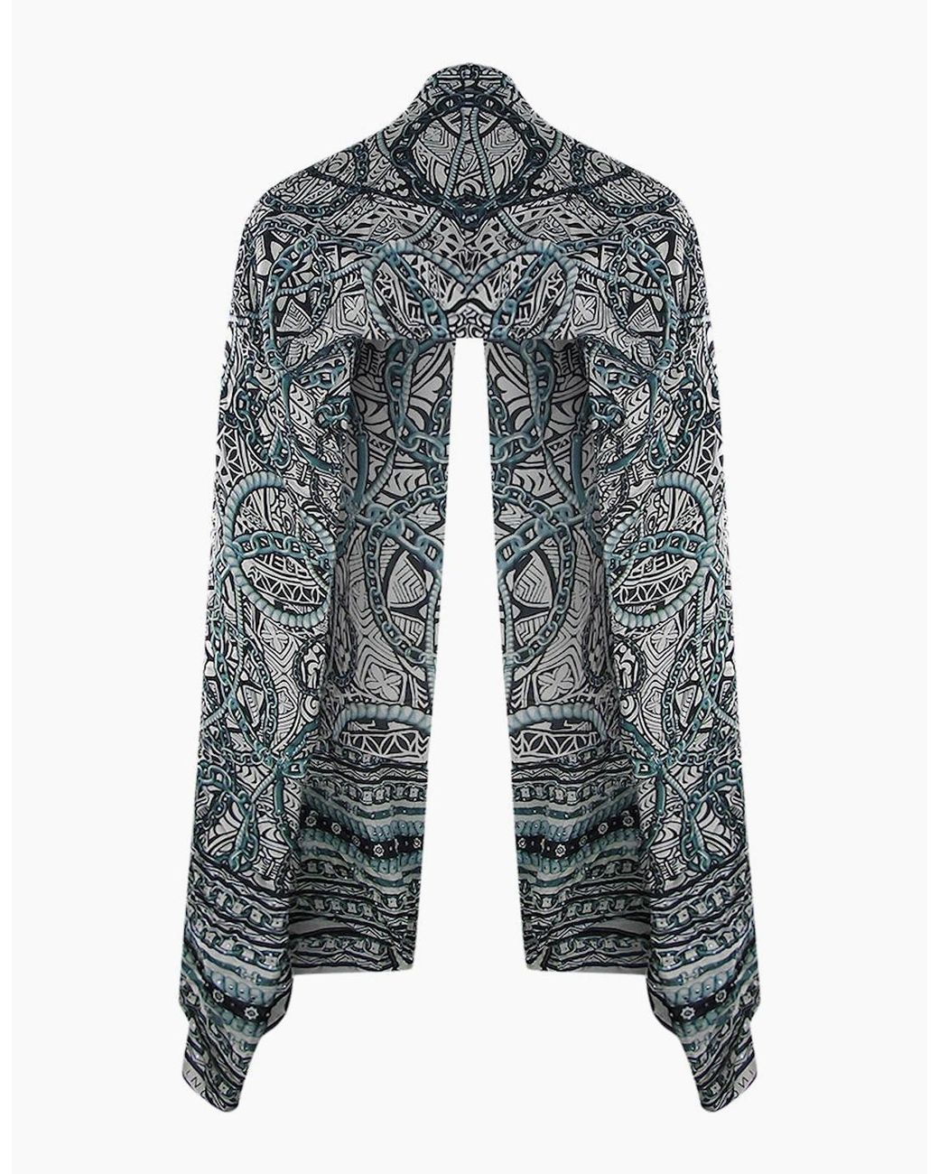 Inoa Blue Fashion Jafari 120211 Rectangular Scarf