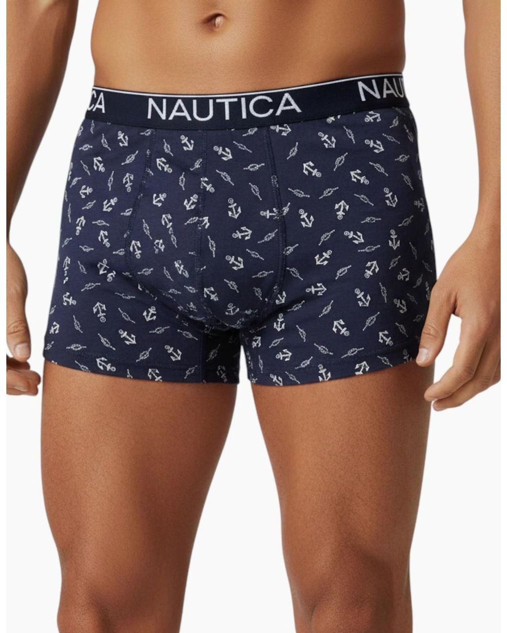Nautica Blue Boxer Briefs Soft Stretch Cotton Rich 4X Pack Underwear Gift S-Xl for men