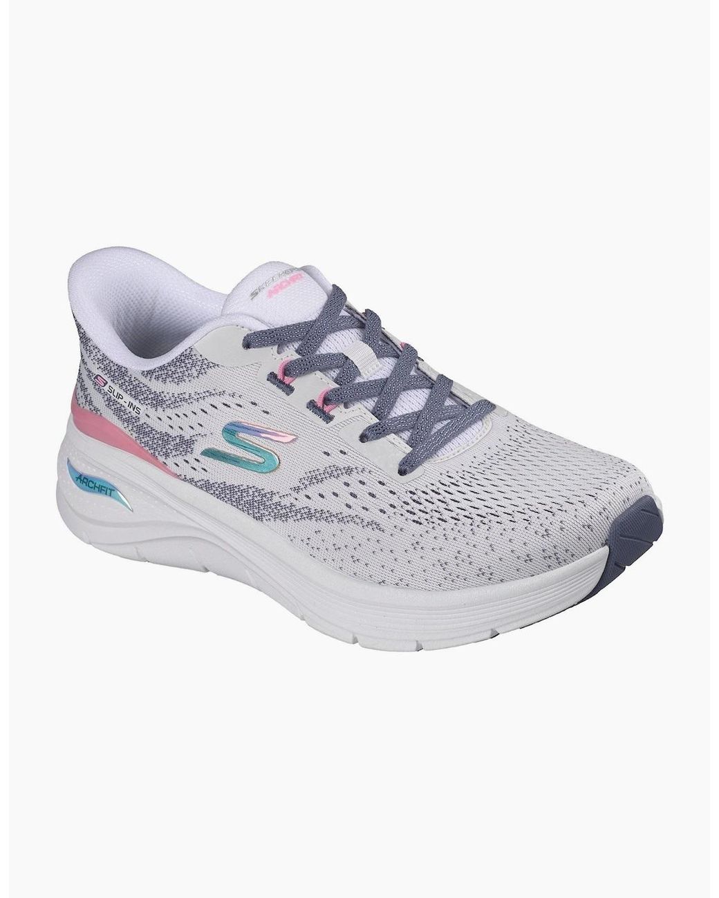 Skechers Blue Arch Fit 3.0 Textile Mesh/Multi Trim Trainers