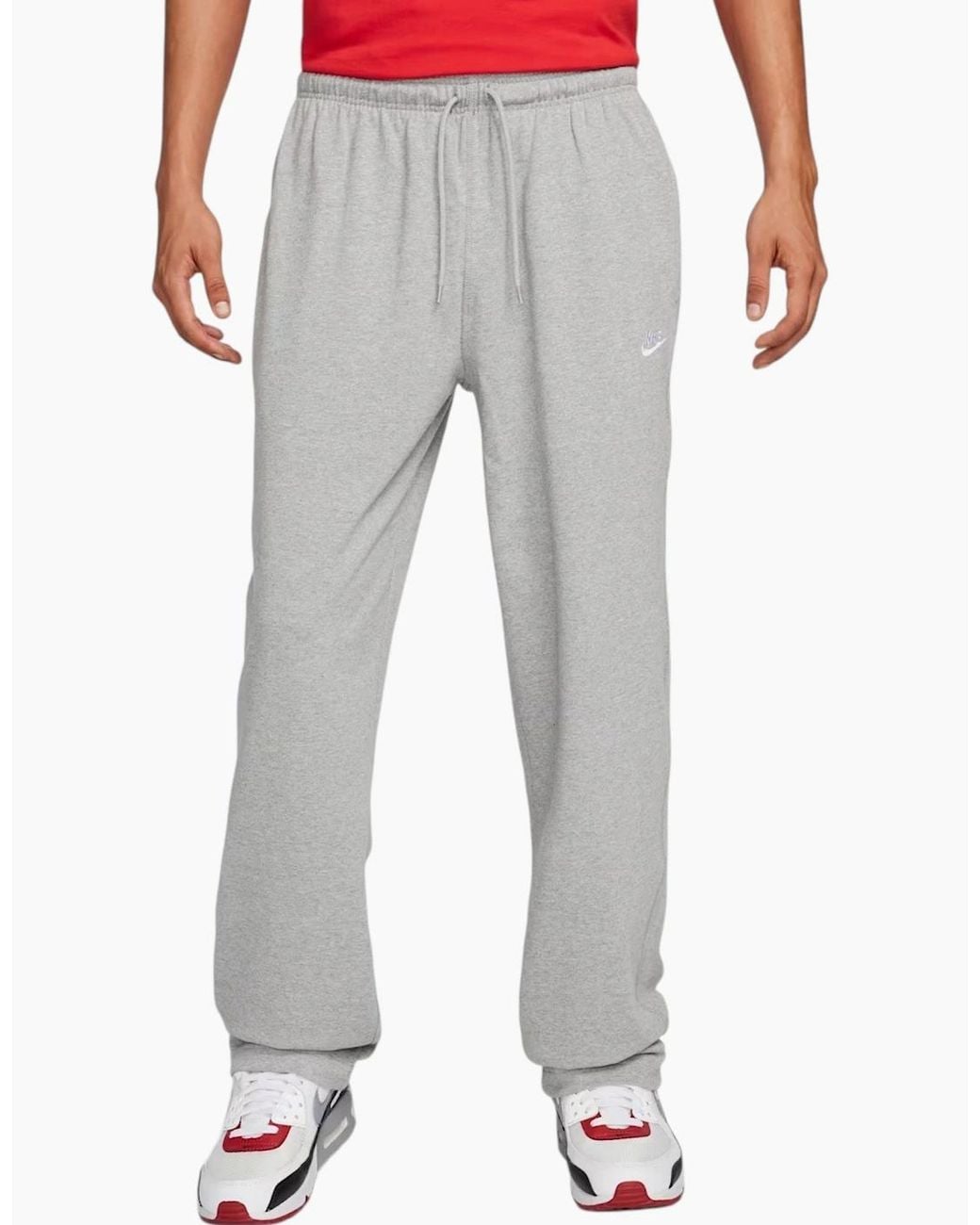 Nike Gray Fq4332 Joggers Knit Open-Hem Sportswear for men