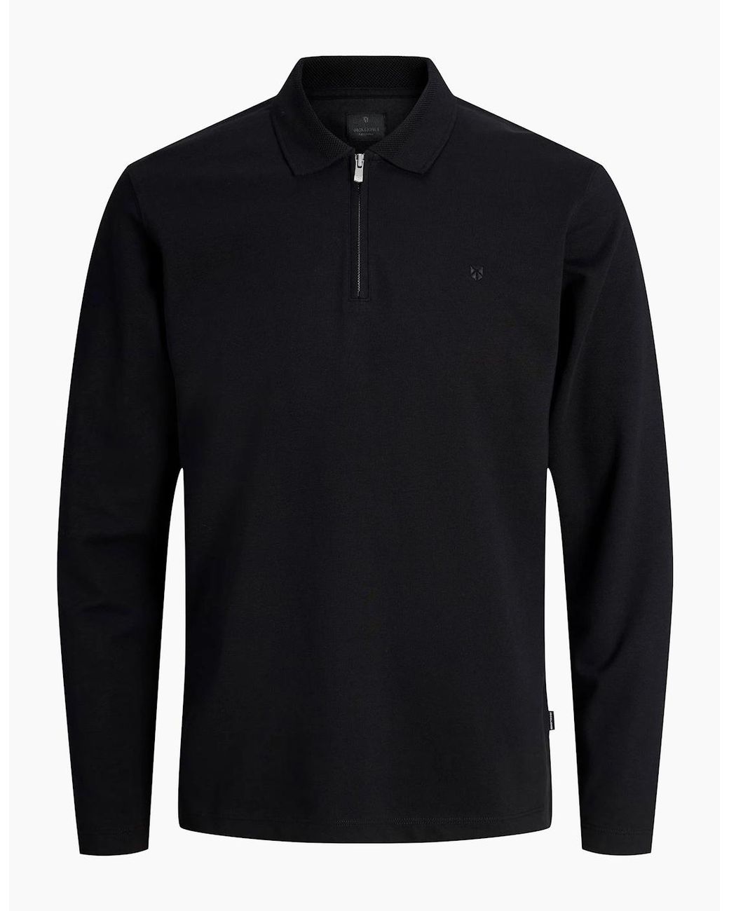 Jack & Jones Blue Jprblaethan Polo Long Sleeve Top for men