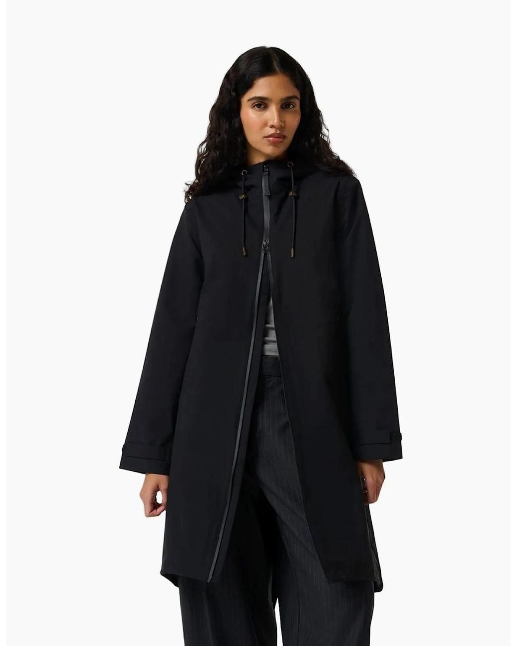 Hunter Blue Originals Long Waterproof Jacket Rain Jacket