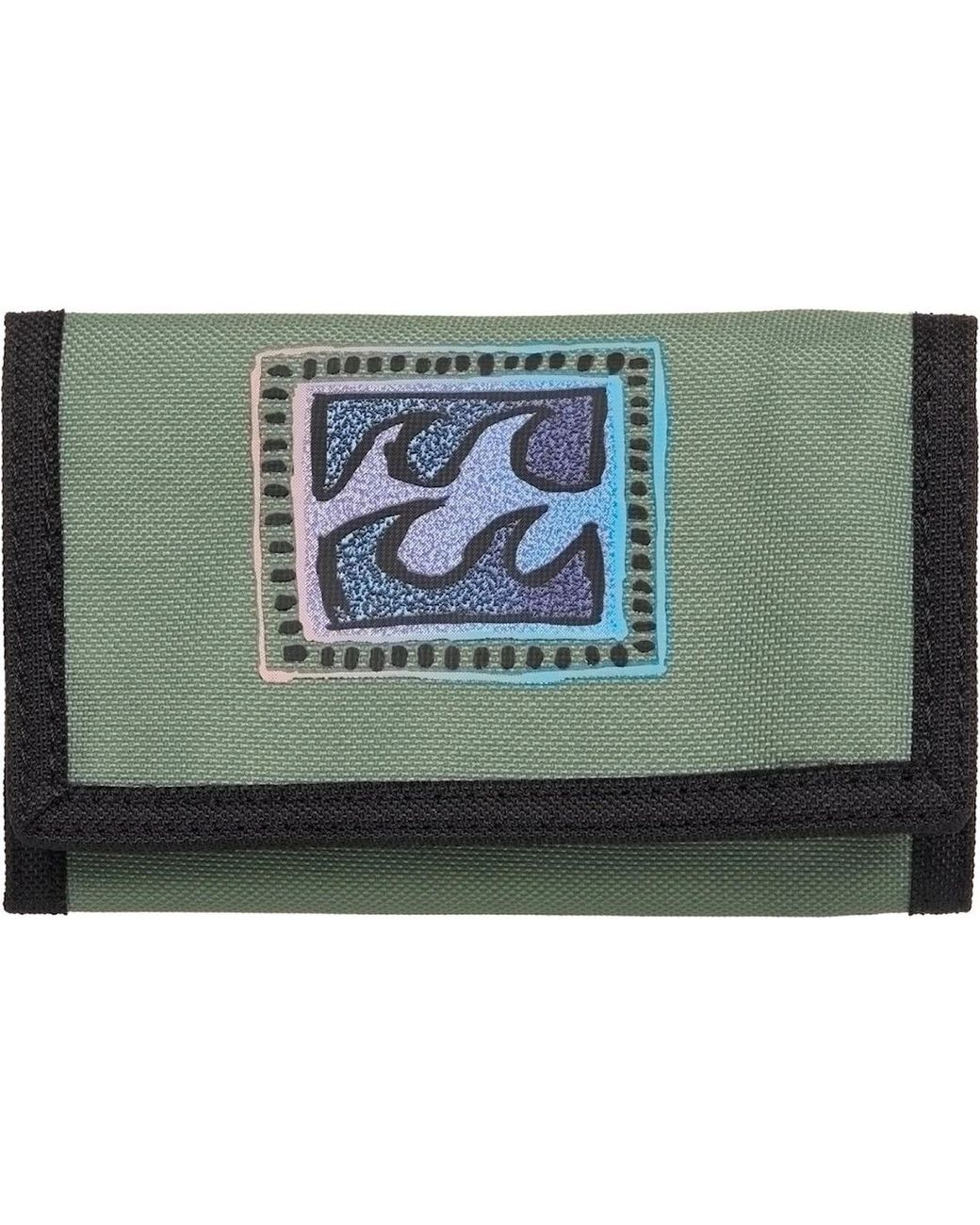 Billabong Green Tribong Lite Tri-Fold Wallet for men