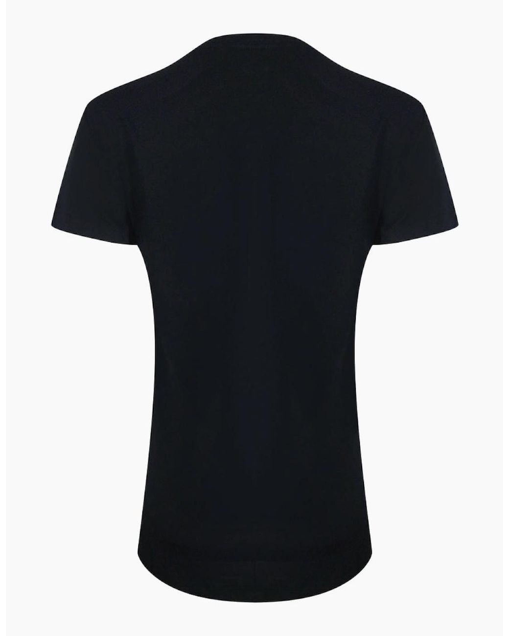 Love Moschino Black Shiny Heart Logo T-Shirt