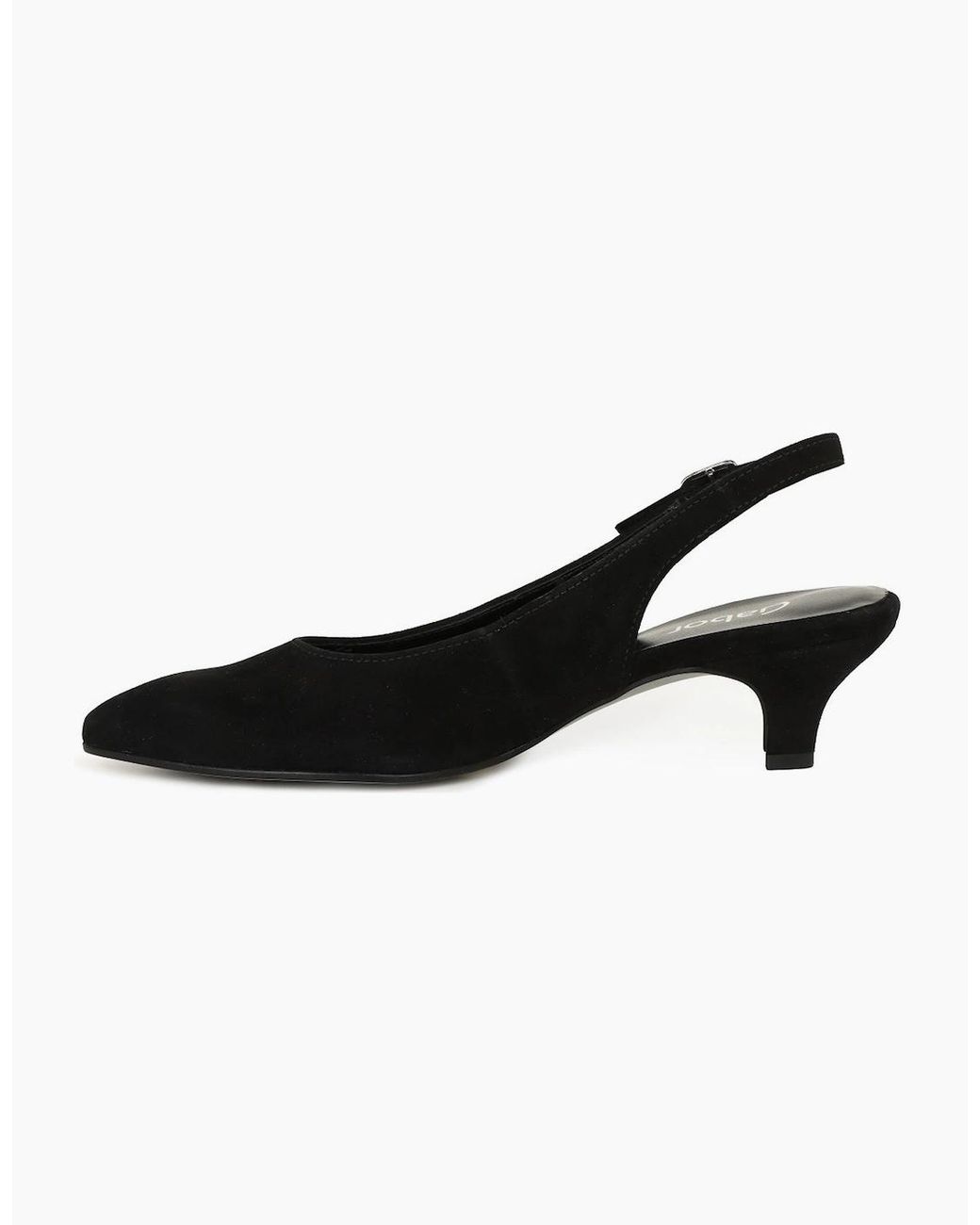 Gabor Black Editor Open Court Shoes