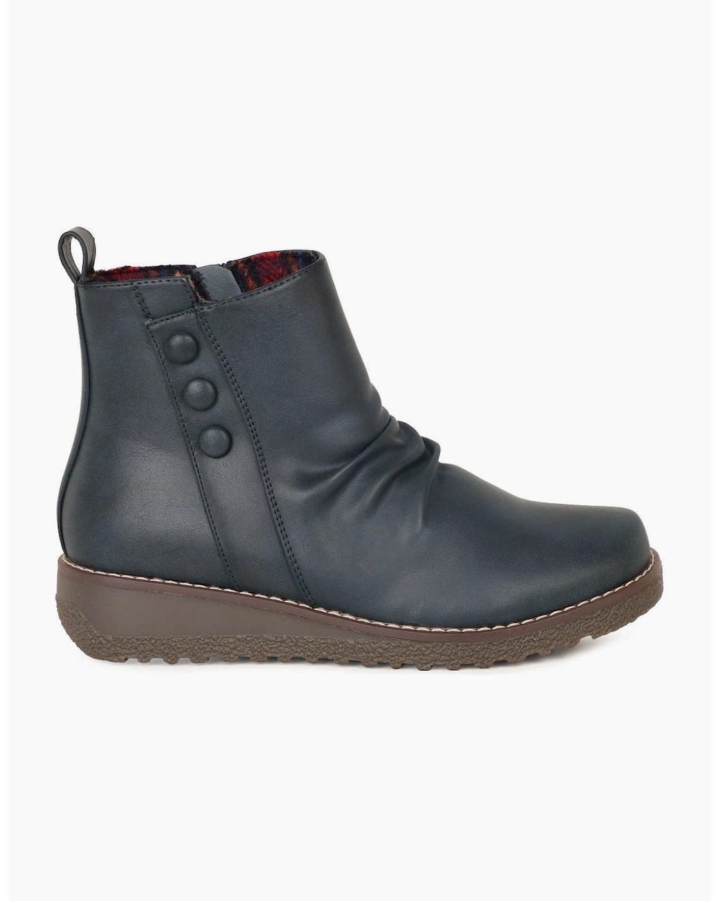 Heavenly Feet Blue Murray Ankle Boots
