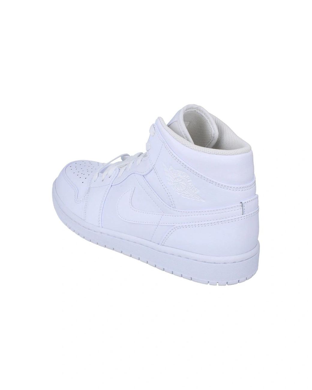 Nike Blue Air Jordan 1 Mid Hi Top Basketball Trainers 554724 136 for men