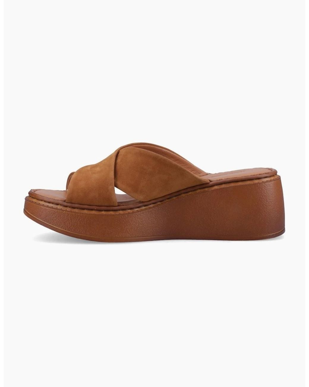 Hush Puppies Brown Bobbi Wedge Sandals