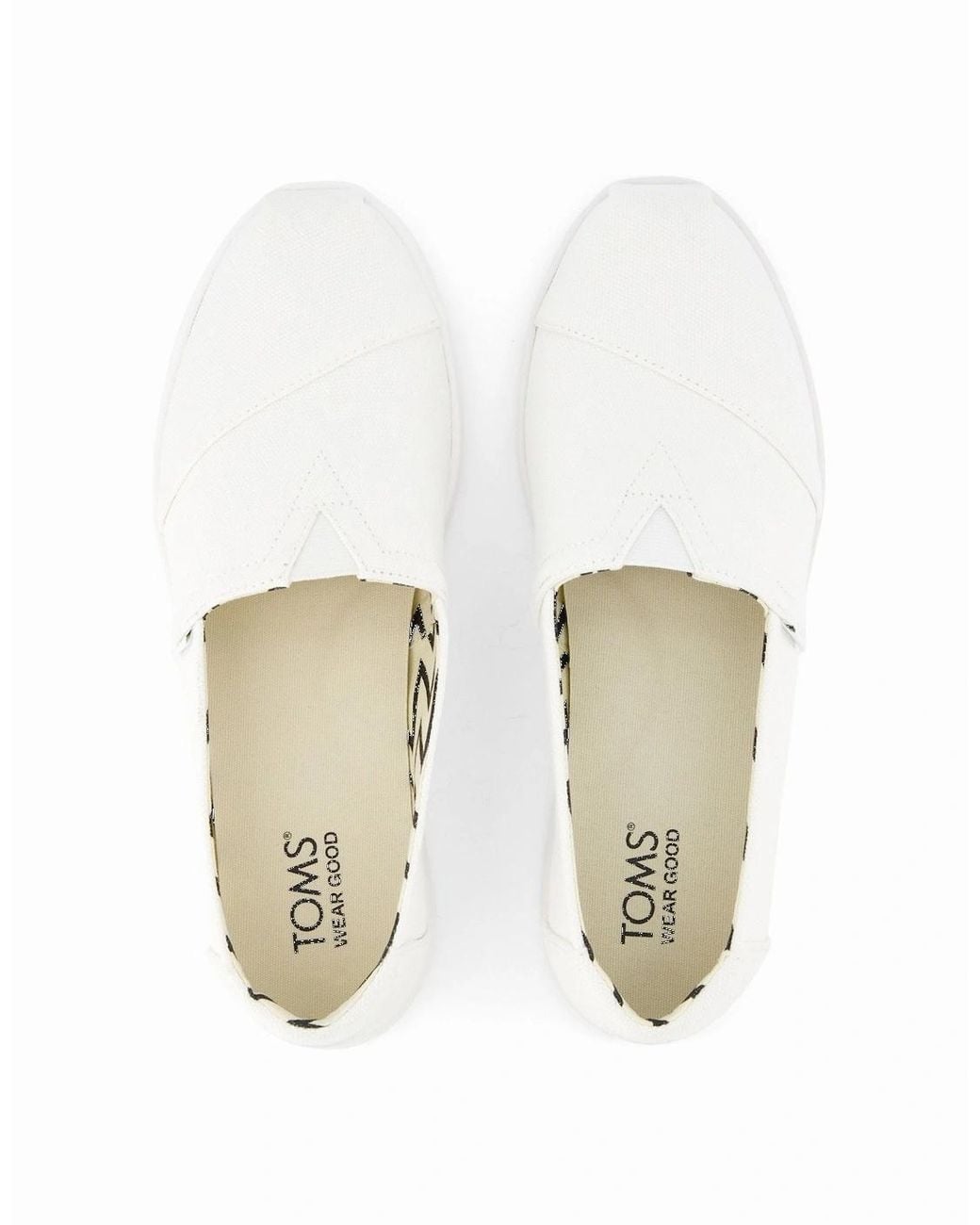 TOMS White Alpargata Plus 100% Cotton Espadrilles