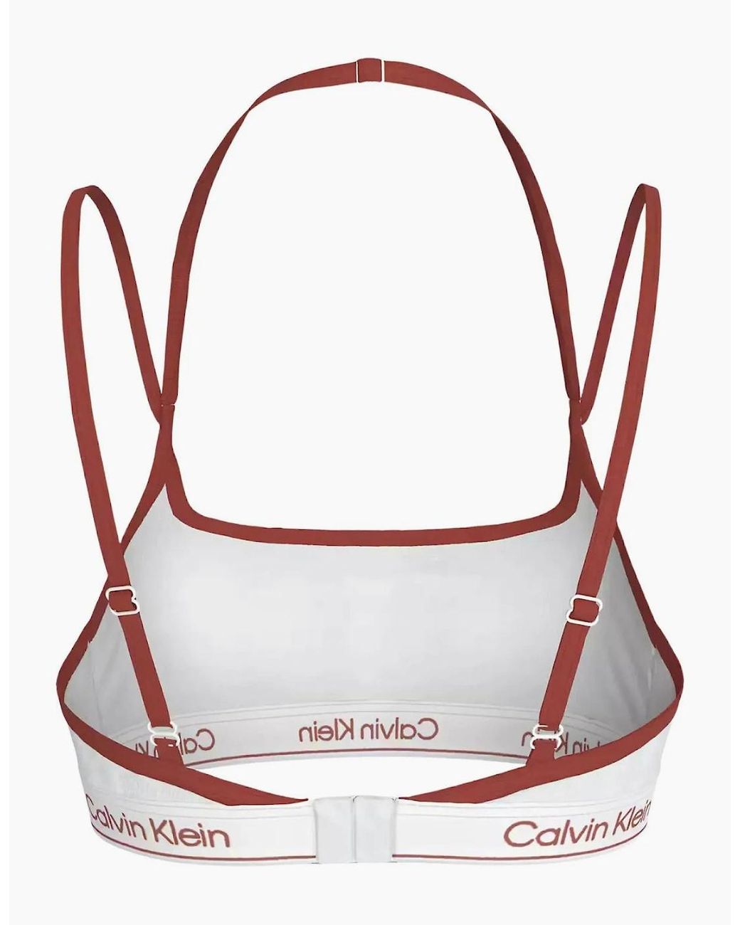 Calvin Klein White Retro Binding Unlined Bralette