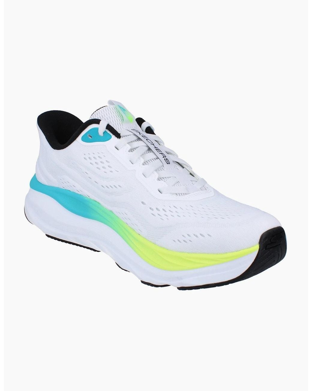Skechers Blue Slip Ins Max Run Running Trainers 221000 Shoes Wmlt for men