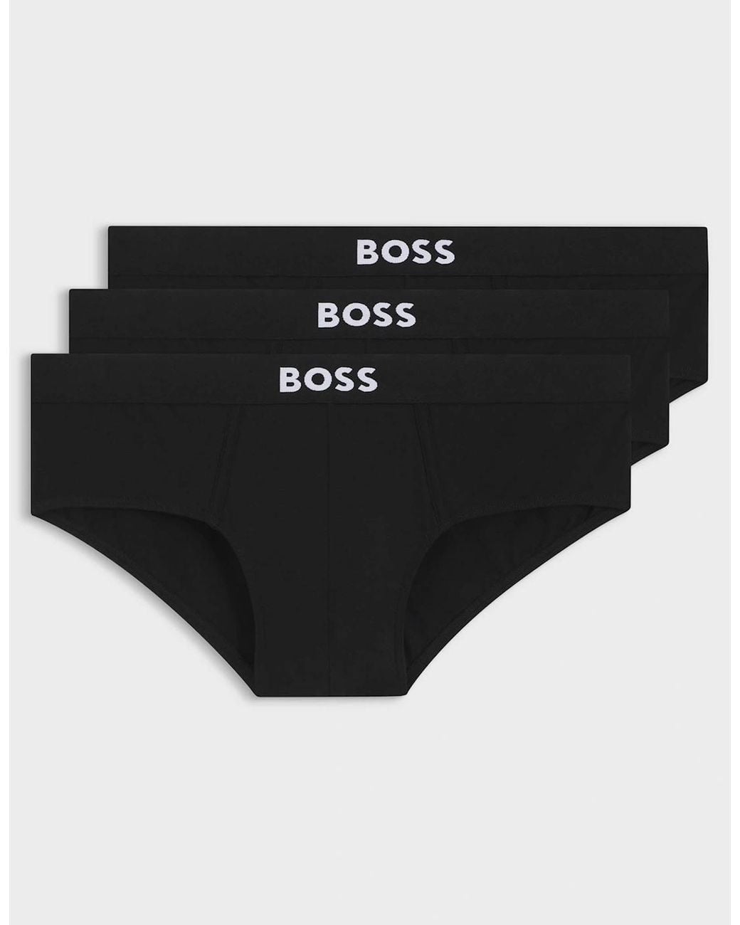 Boss Black Boss Three-Pack Low-Rise Briefs for men
