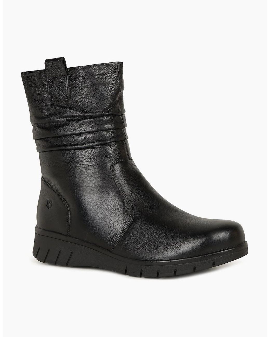 Caprice Black Bella Warm Lined Ankle Boots