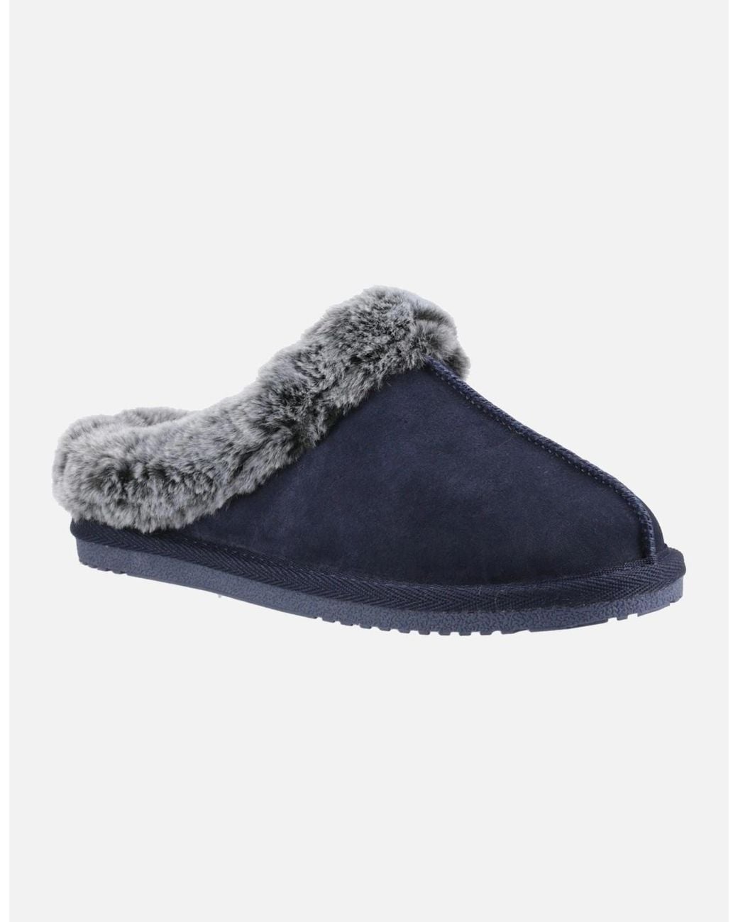 Hush Puppies Blue Amara Suede Slippers