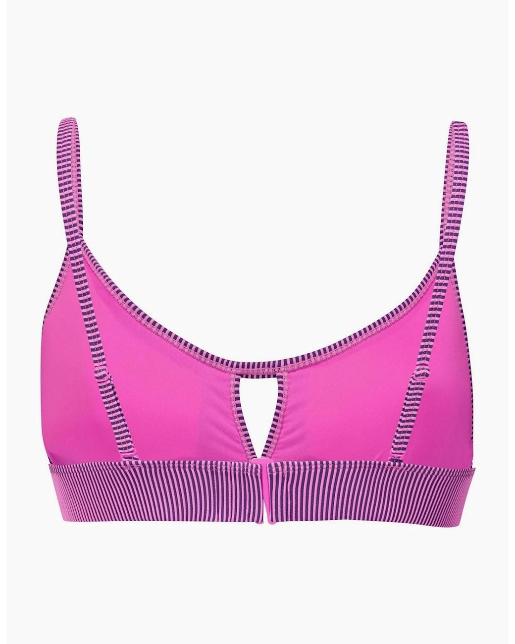 PUMA Purple Peek A Boo Bikini Top