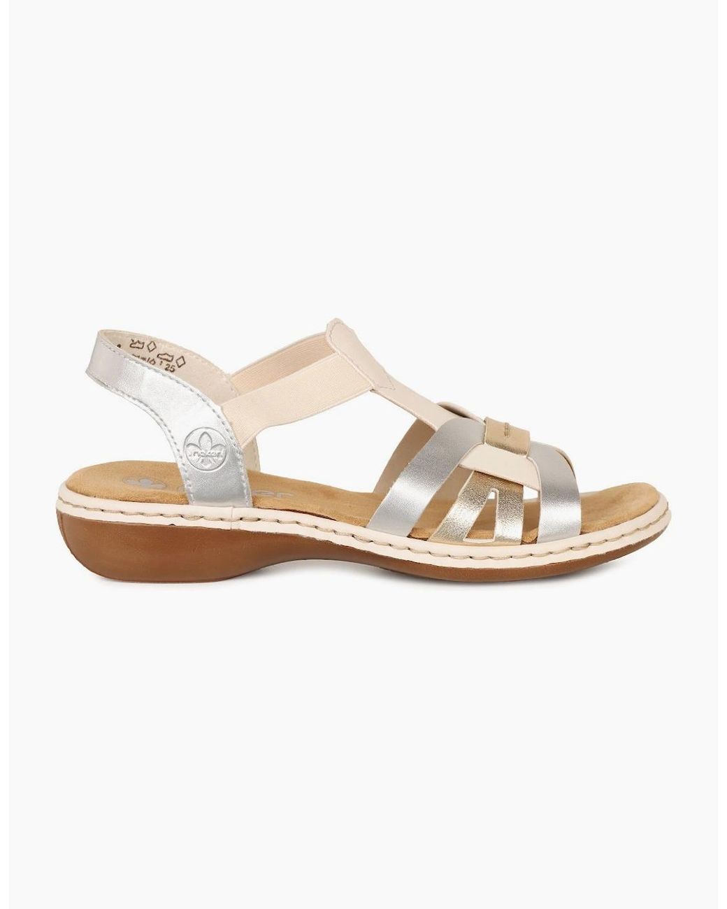 Rieker Metallic Globe Sandals