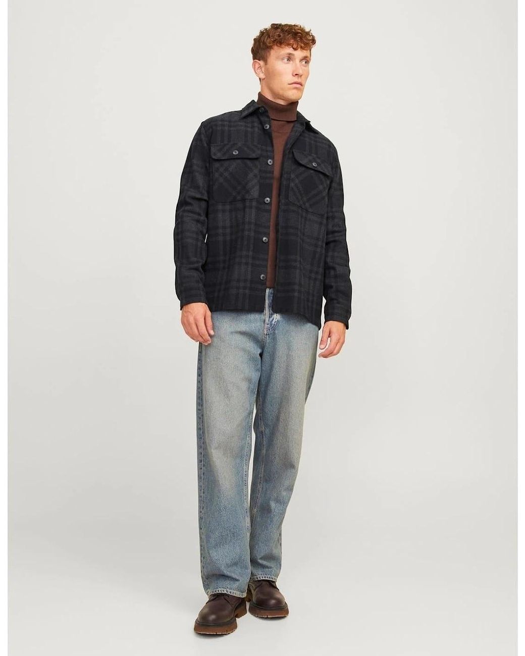 Jack & Jones Blue Raymond Regular Fit Long Sleeve Shirt for men