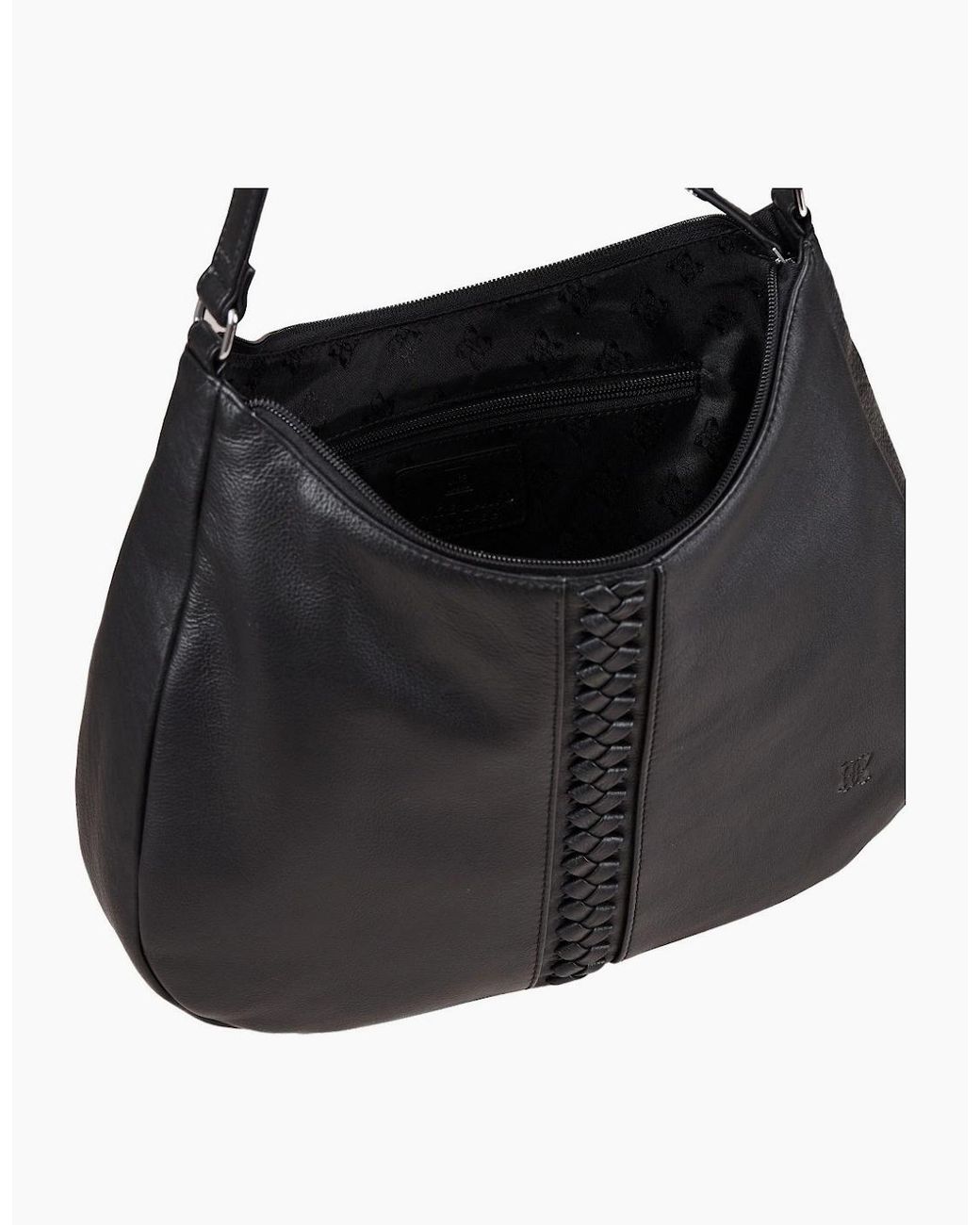 Lakeland Leather Black Selside Shoulder Bag