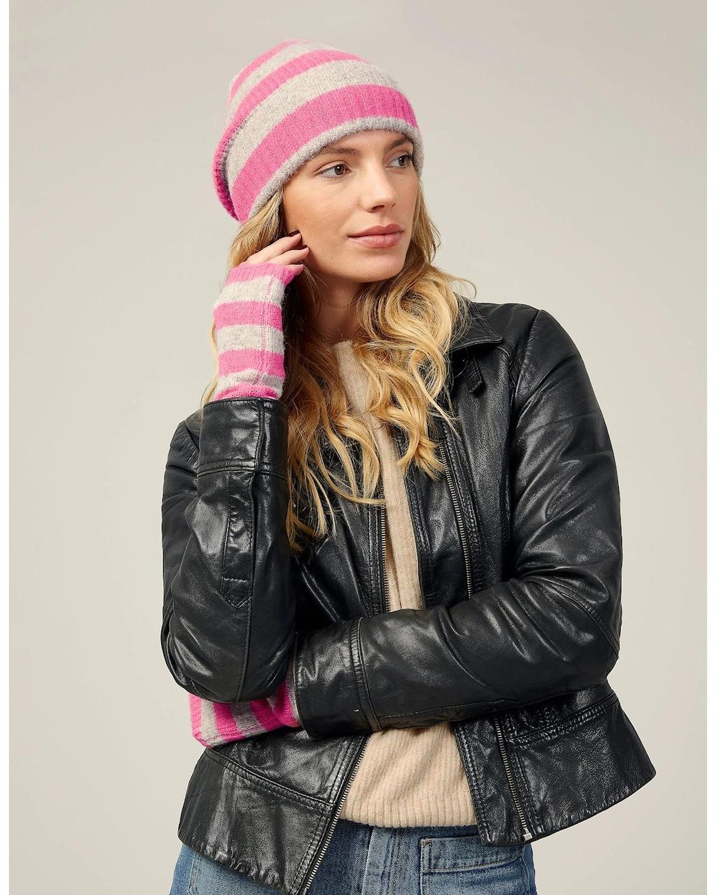 Nooki Design Pink Alexa Beanie- Mix