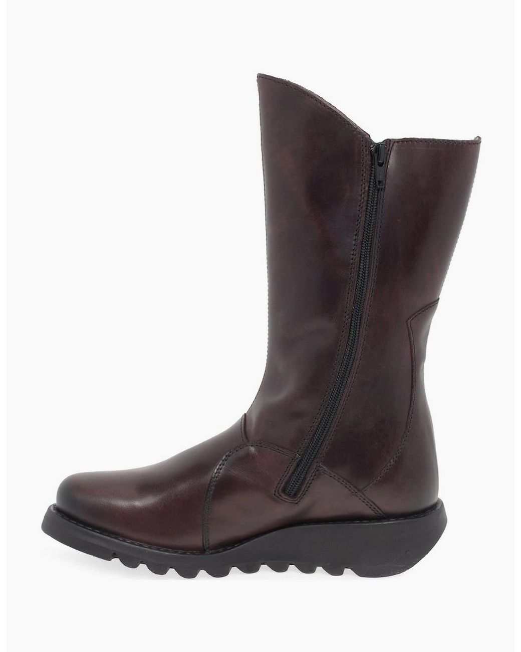 Fly London Brown Mes 2 Leather Calf Boots