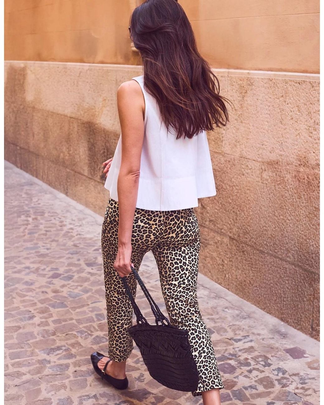 Ro&zo Multicolor Petite Leopard Print 7/8 Capri