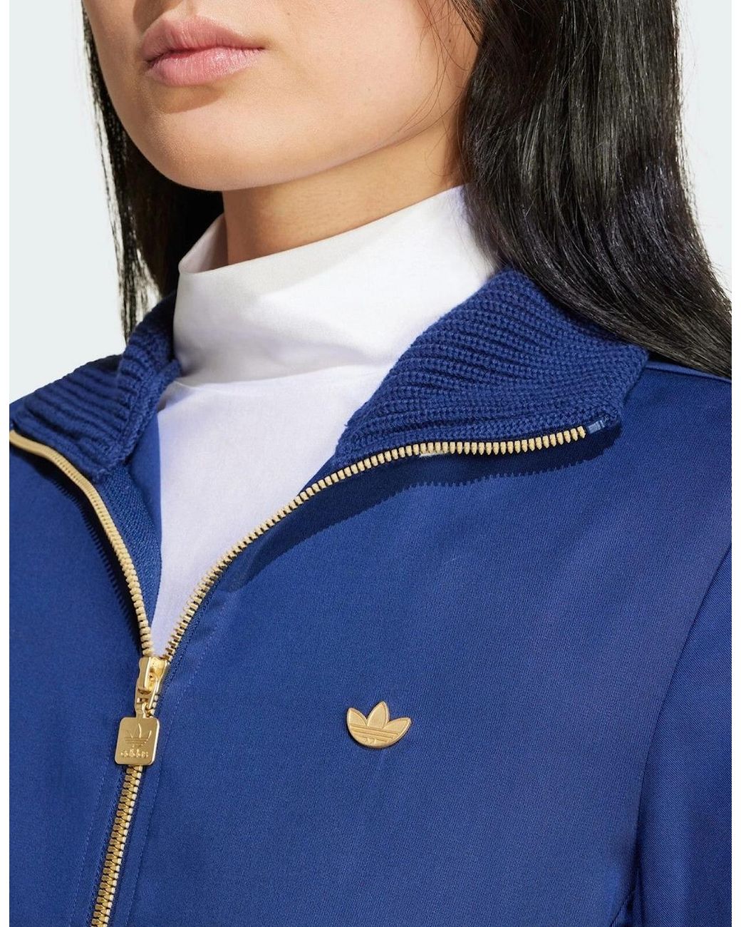 Adidas Blue Originals Premium Satin Dress Dress
