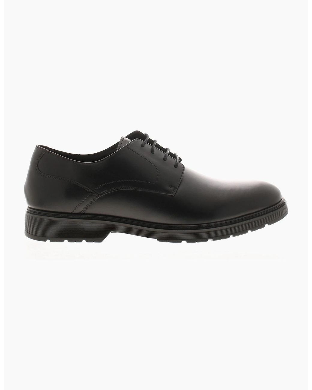 Rockstorm Black Smart Shoes Saxon Leather Lace Uk Size for men