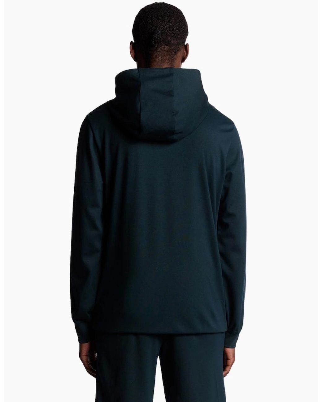 Lyle & Scott Blue Lyle & Scott Fly Fleece Hoodie for men