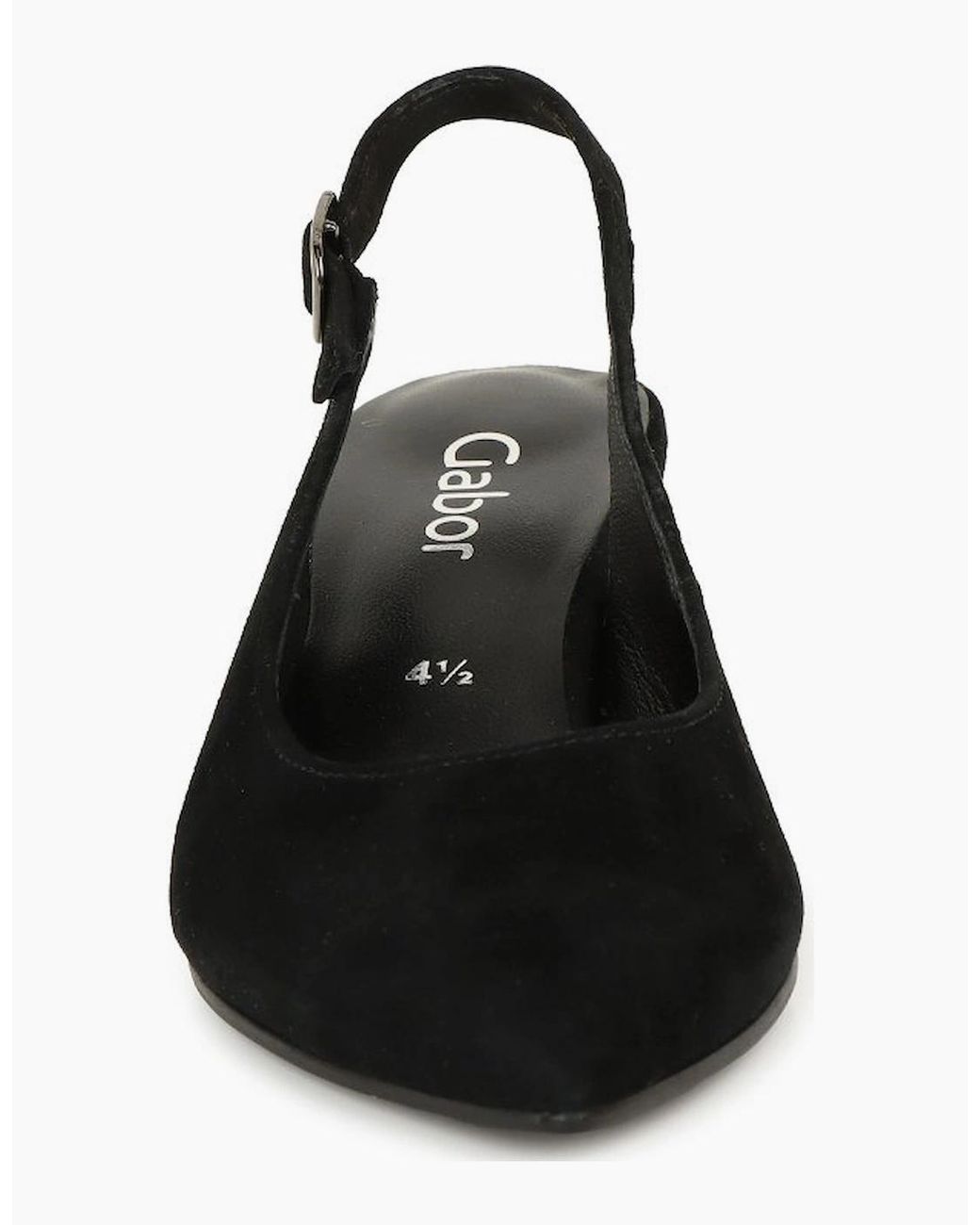 Gabor Black Editor Open Court Shoes