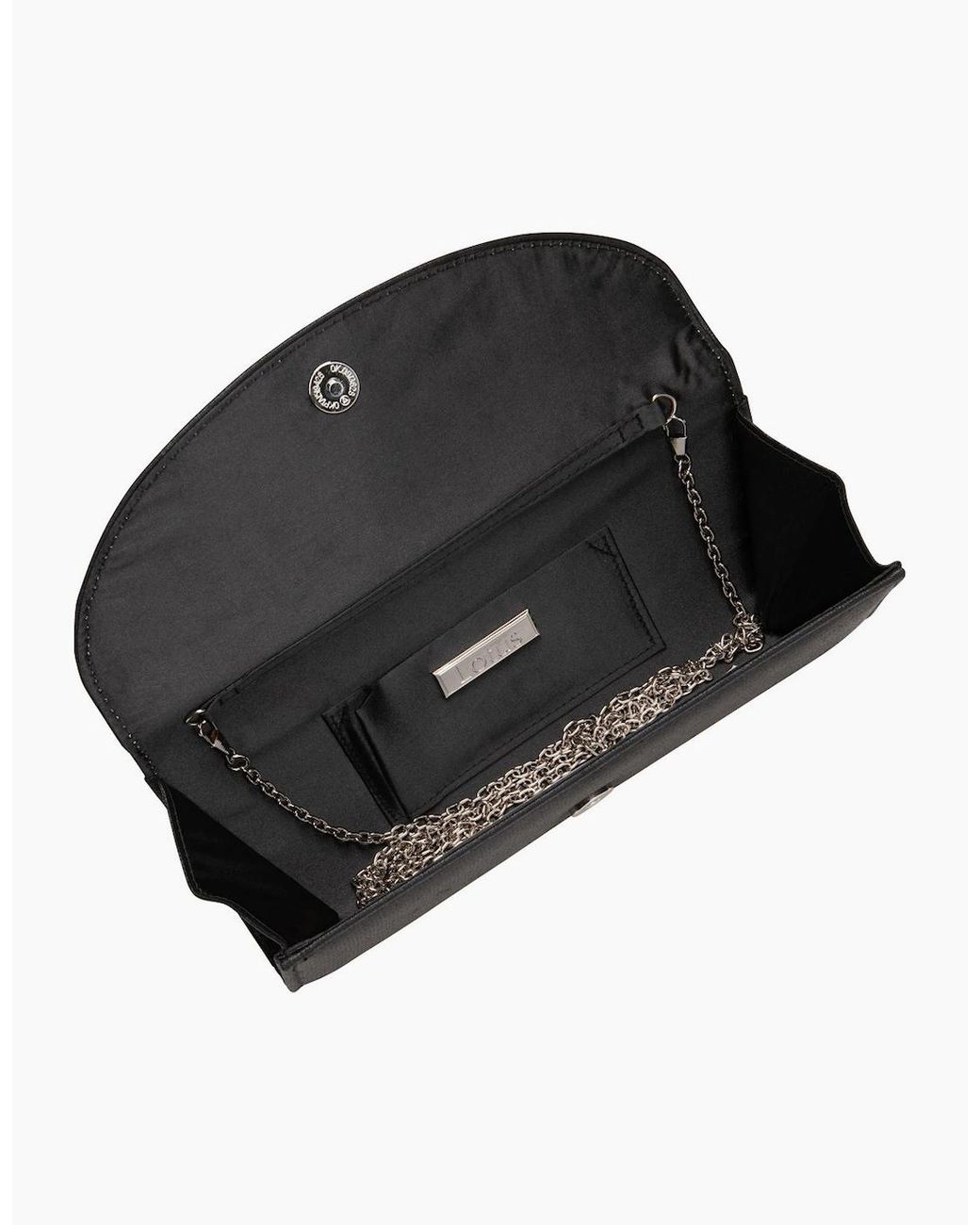 Lotus Black Claire Clutch Bag
