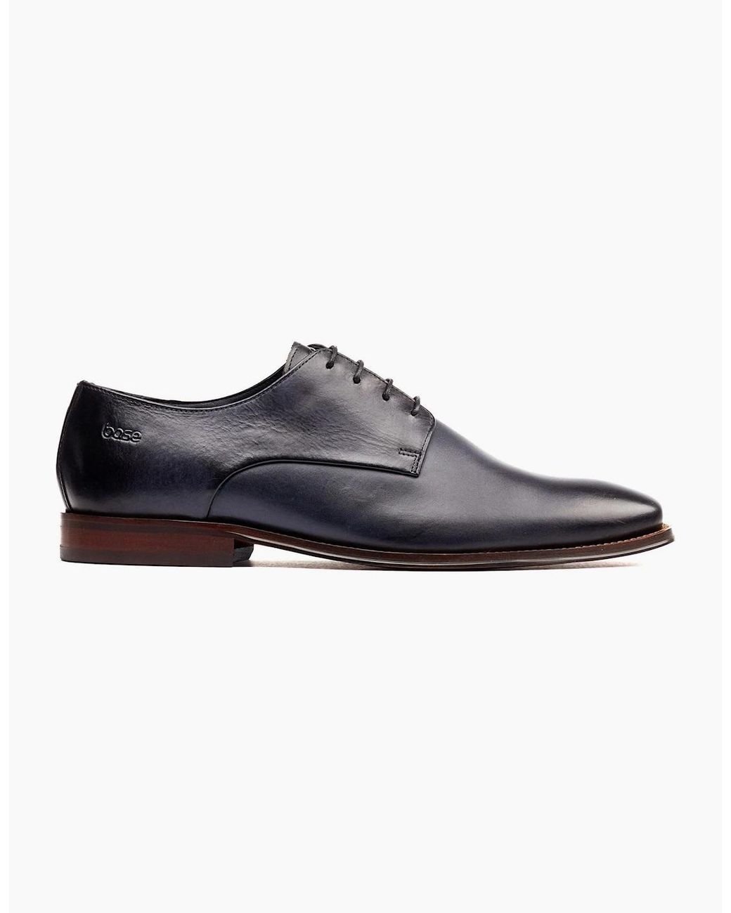 Base London Black London Marley Derby Leather Lace-Up Shoes for men