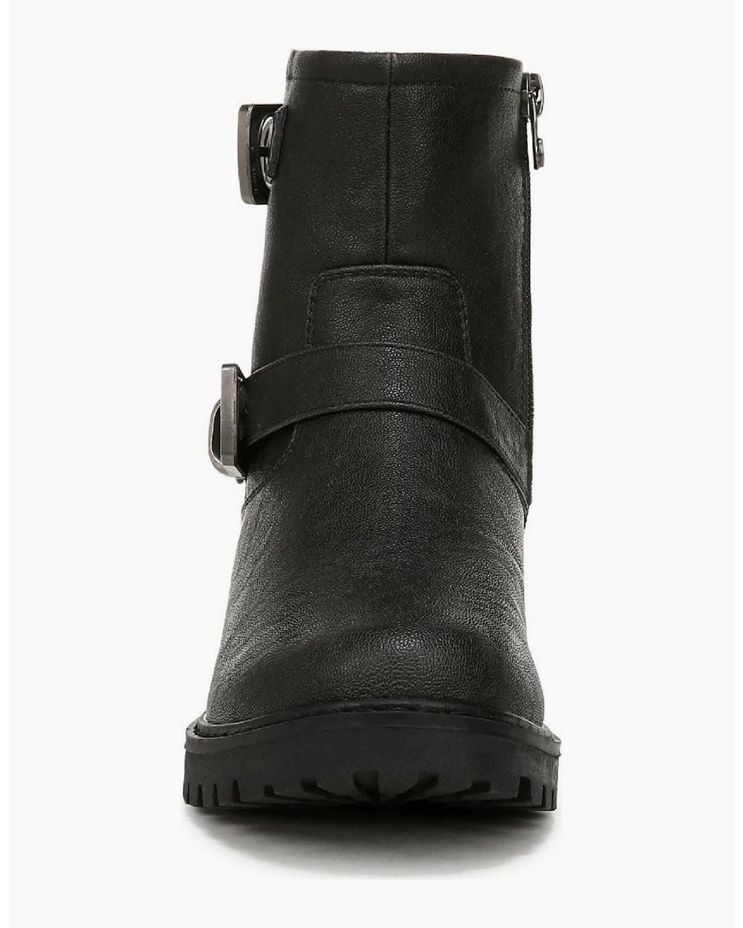 Blowfish Black Raven Biker Low Heel Side-Zip Boots