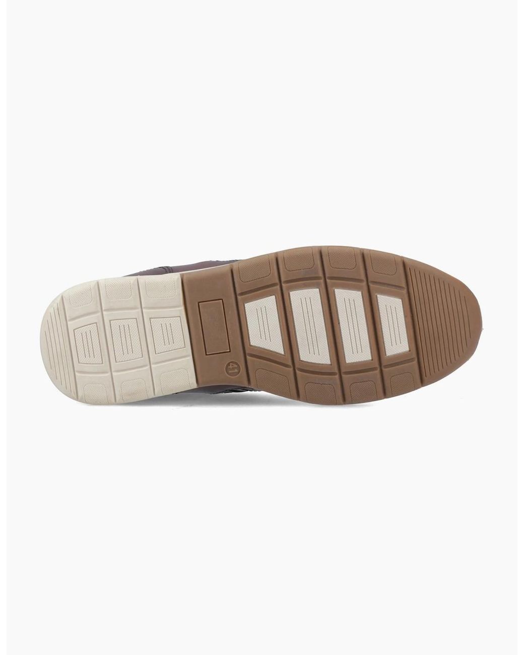 Pod Brown Arrow Leather Shoes for men
