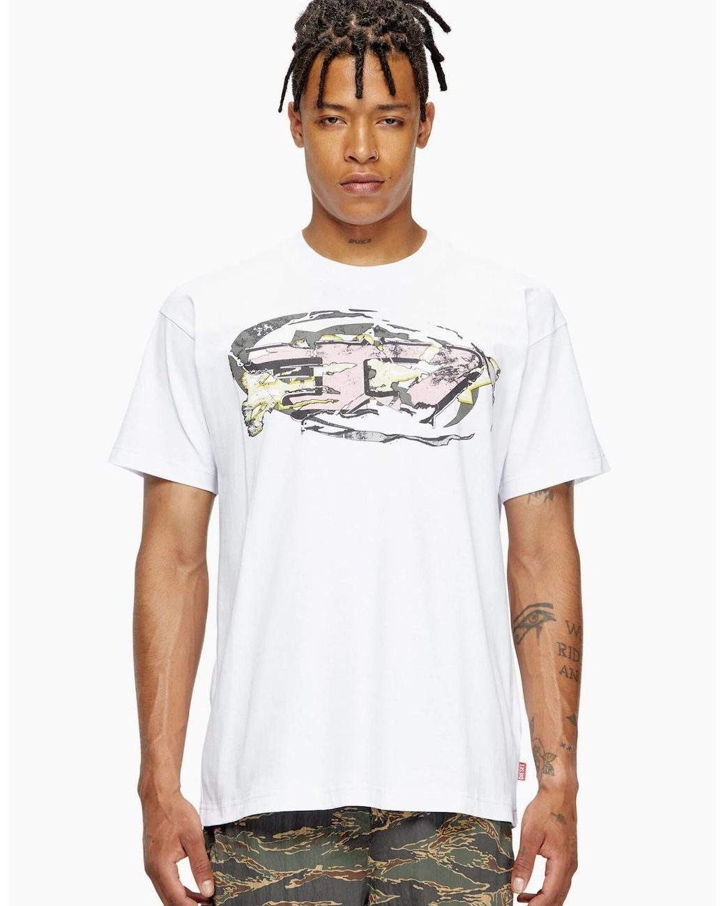 DIESEL White T-Norm T11 for men