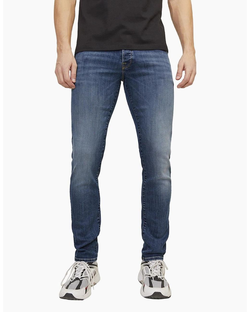 Jack & Jones Blue Glenn Fox 50Sps Cb 036 Slim Fit Jeans for men