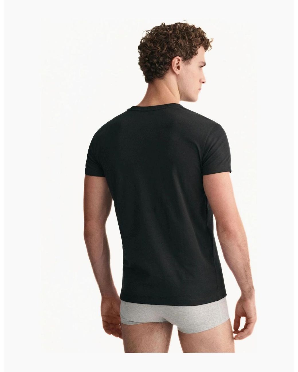 Gant Black 2 Pack Crew Neck T-Shirt for men