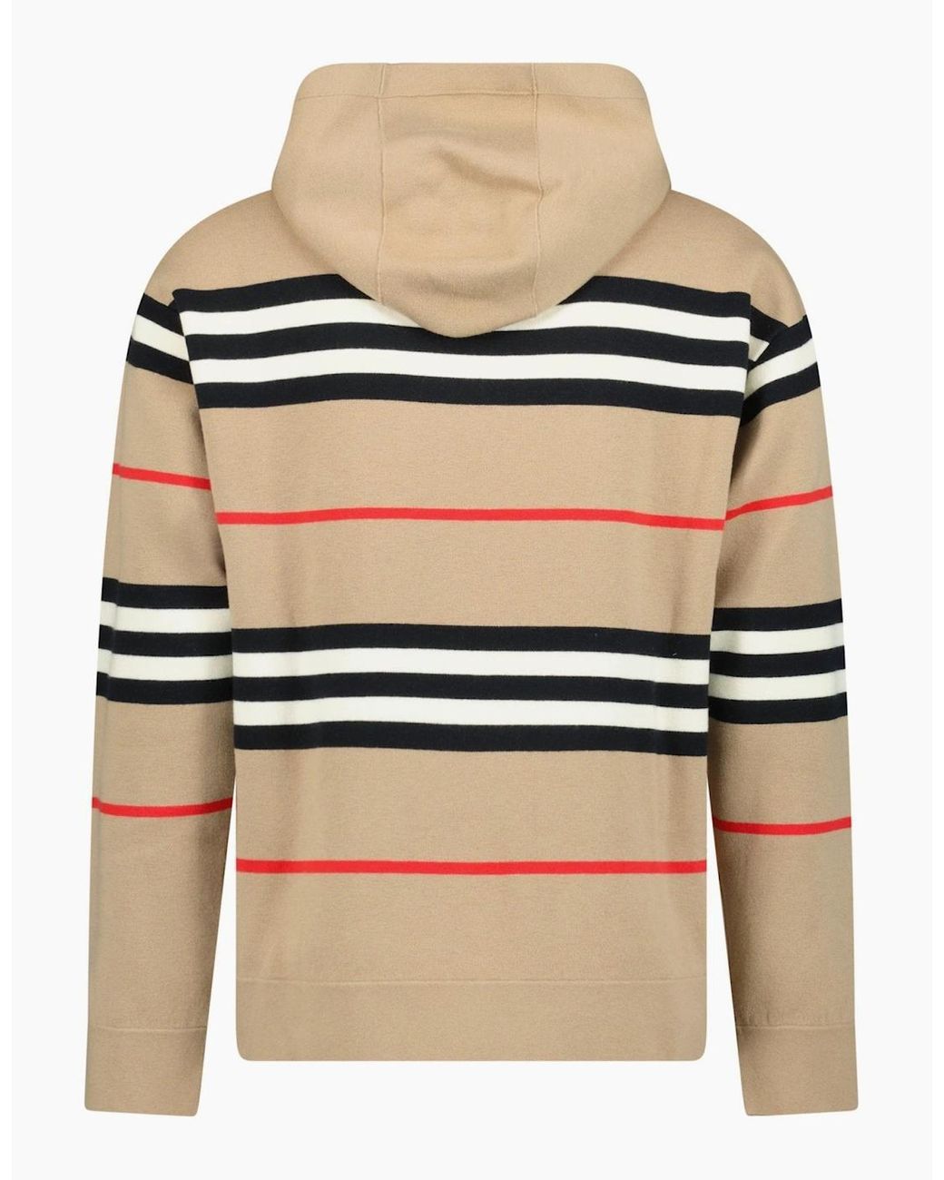 Burberry Natural 'Sandby' Check Hoodie Archive for men