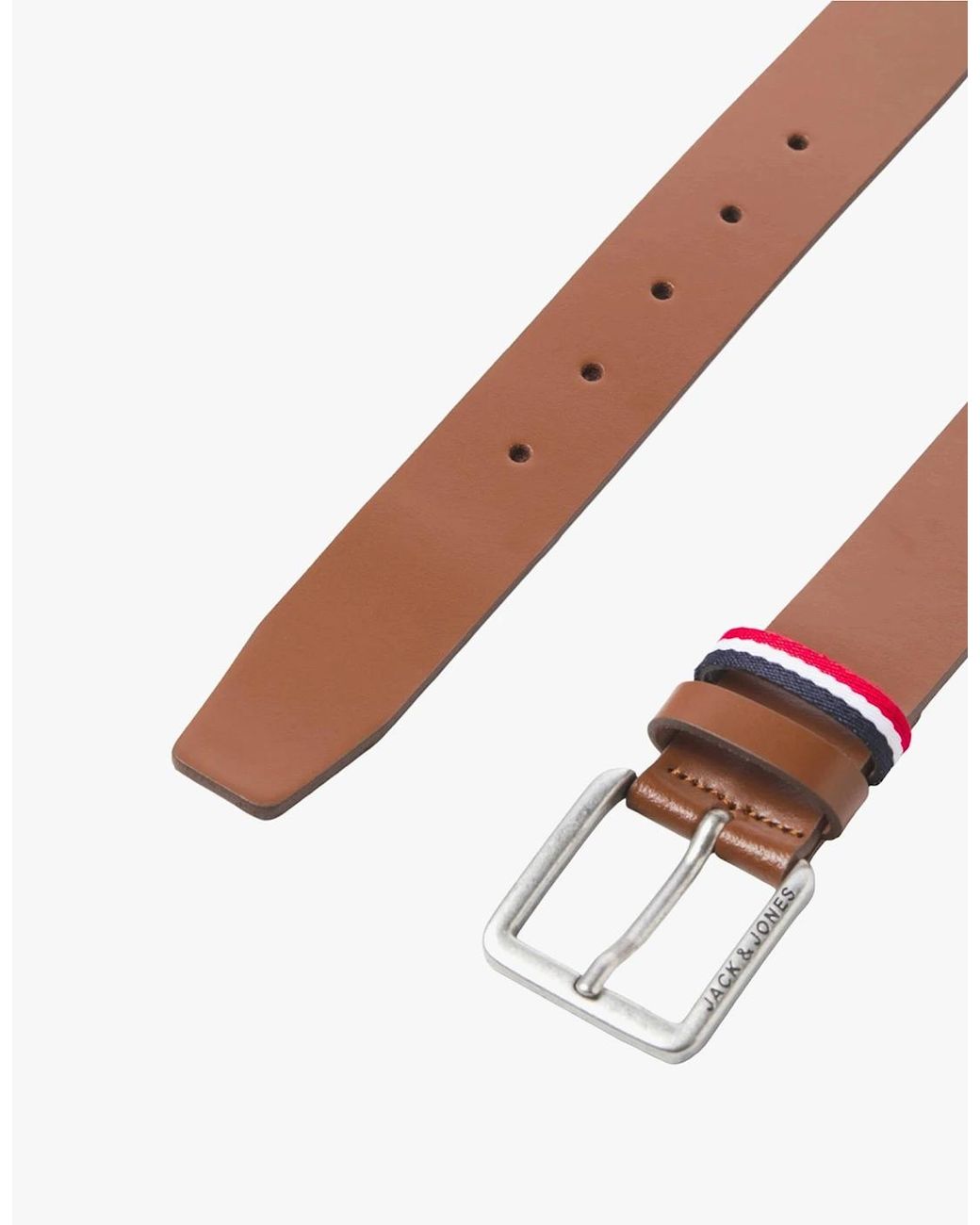 Jack & Jones Brown Espo Belt Cognac for men