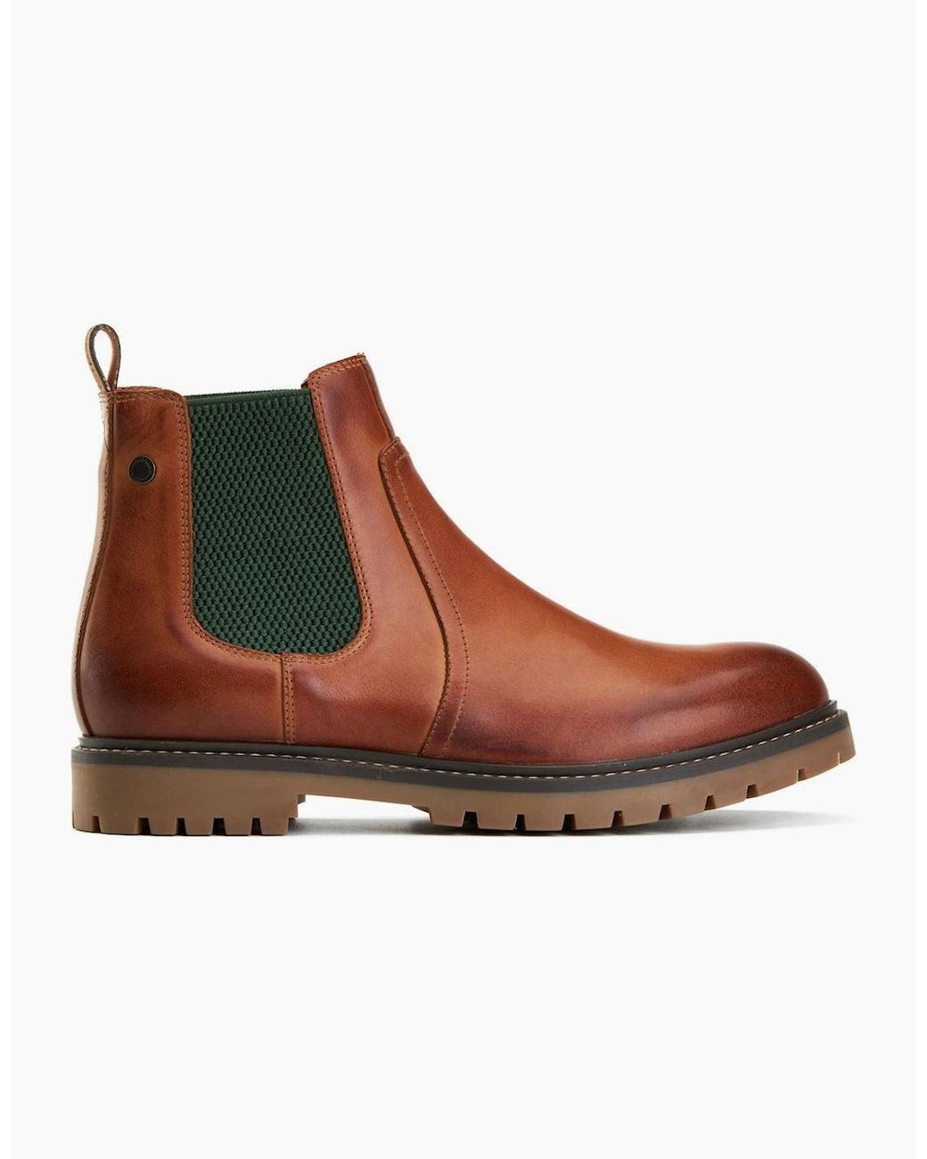 Base London Brown Zinc Chelsea Boots for men
