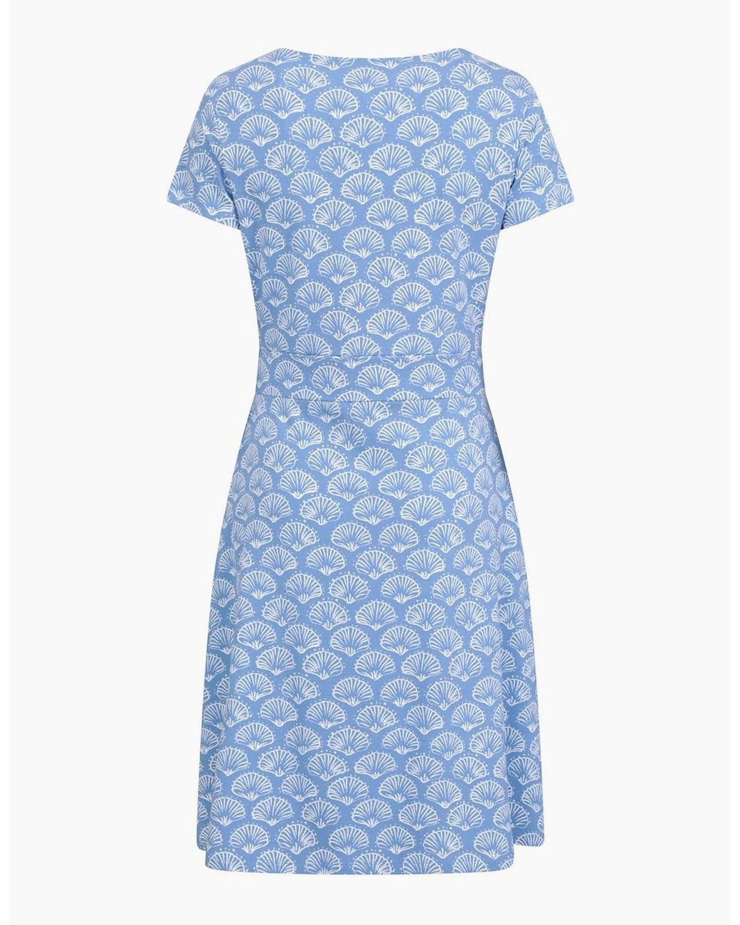 Mountain Warehouse Blue Ladies Orchid Seashells Uv Protection Midi Dress