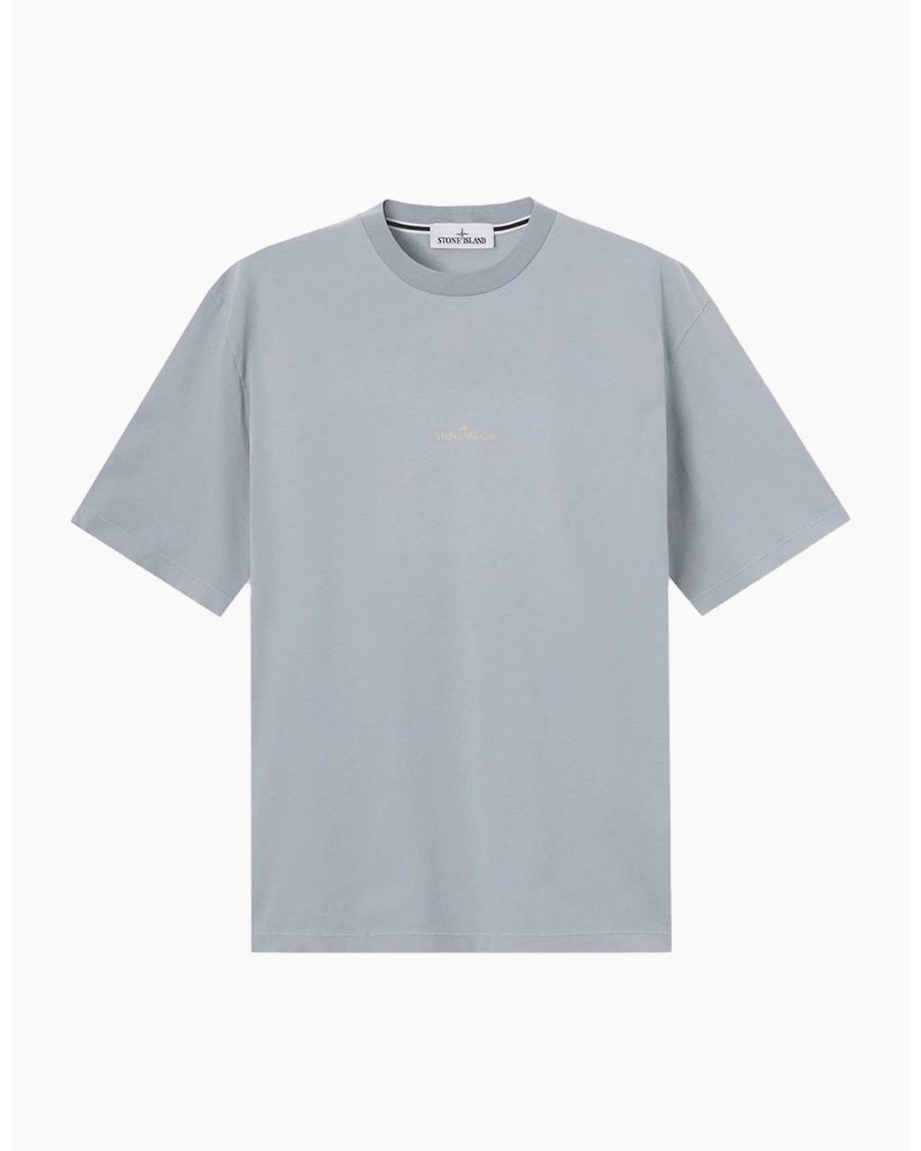 Stone Island Blue Branded 2100001 T-Shirt for men