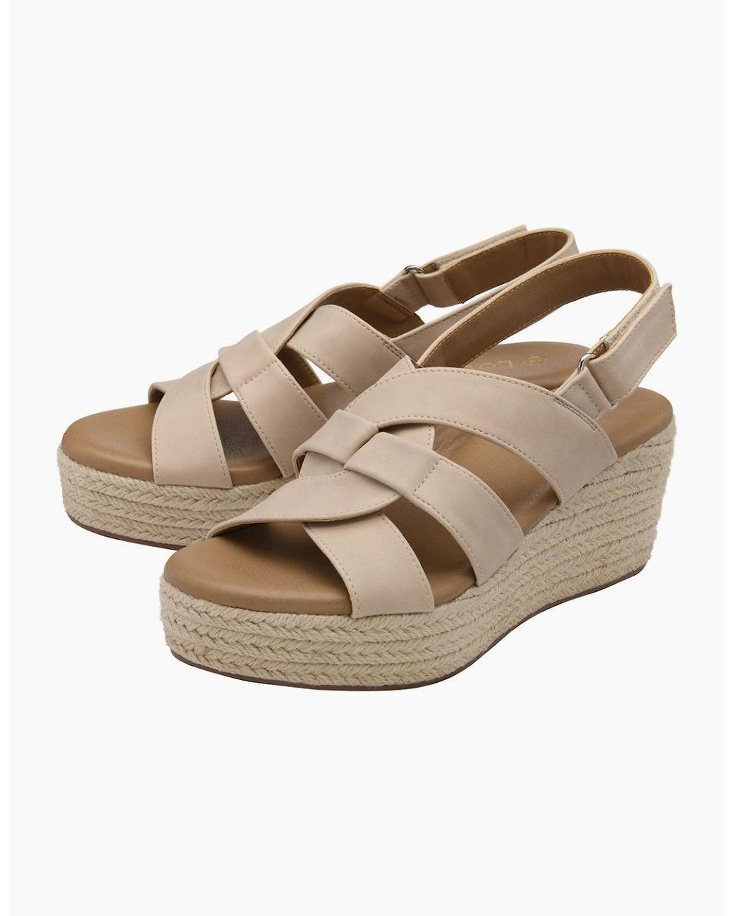 Lotus Metallic Reina Wedge Sandals