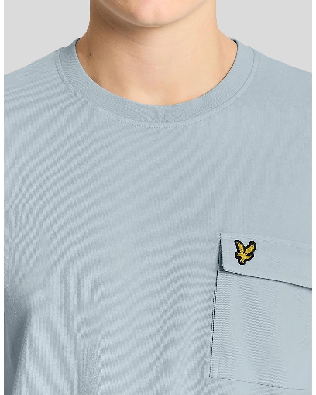 Lyle & Scott Blue Cargo Pocket T-Shirt for men
