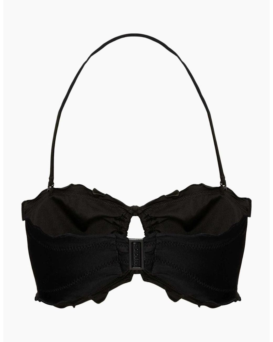 Boss Black Ruffle Bikini Top