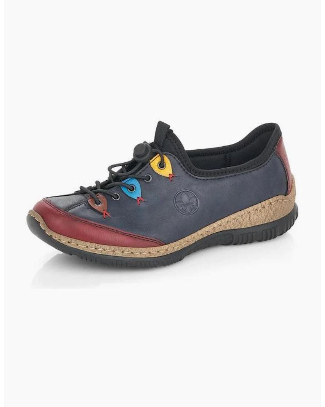 Rieker Blue Ladies Shoes N3271-35 Multi