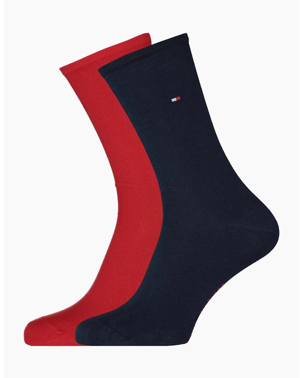 Tommy Hilfiger Blue 2-Pack Classic Embroidered Logo Socks