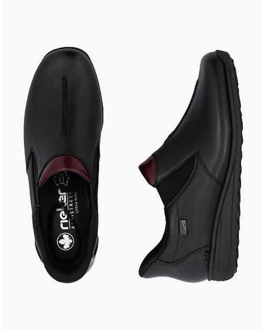 Rieker Black Ladies Shoes 47253-00