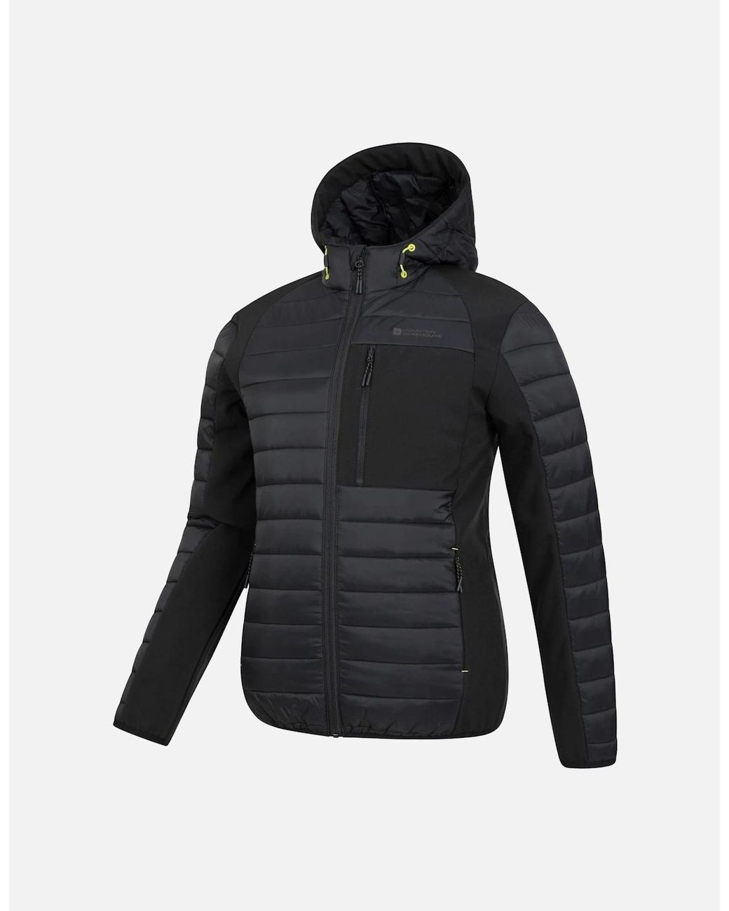 Mountain Warehouse Black Turbine Ii Softshell Padded Jacket for men