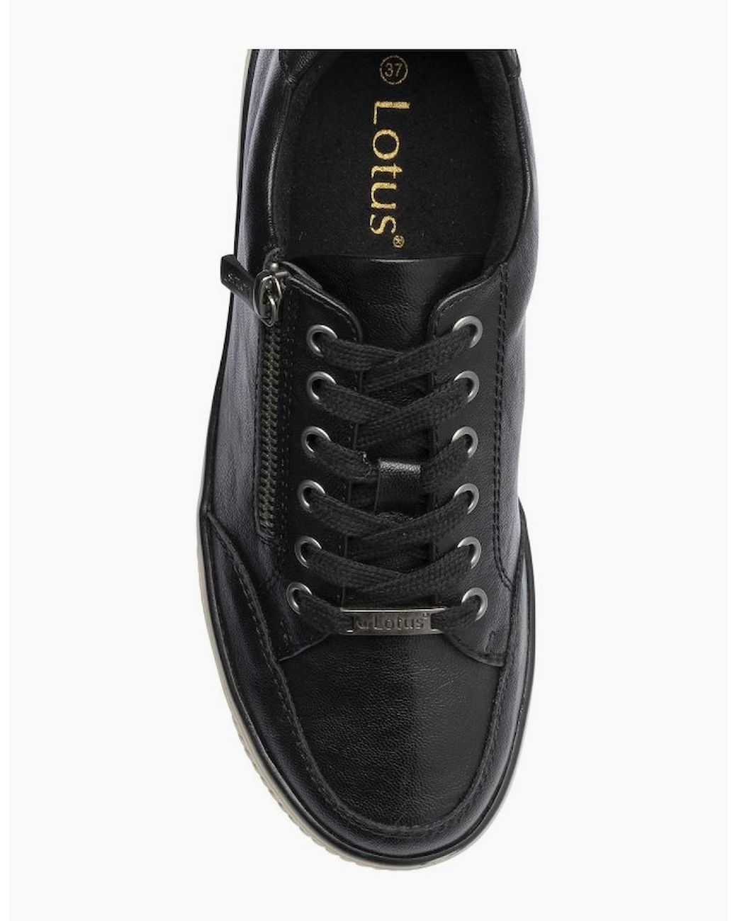 Lotus Black Ginny Trainers