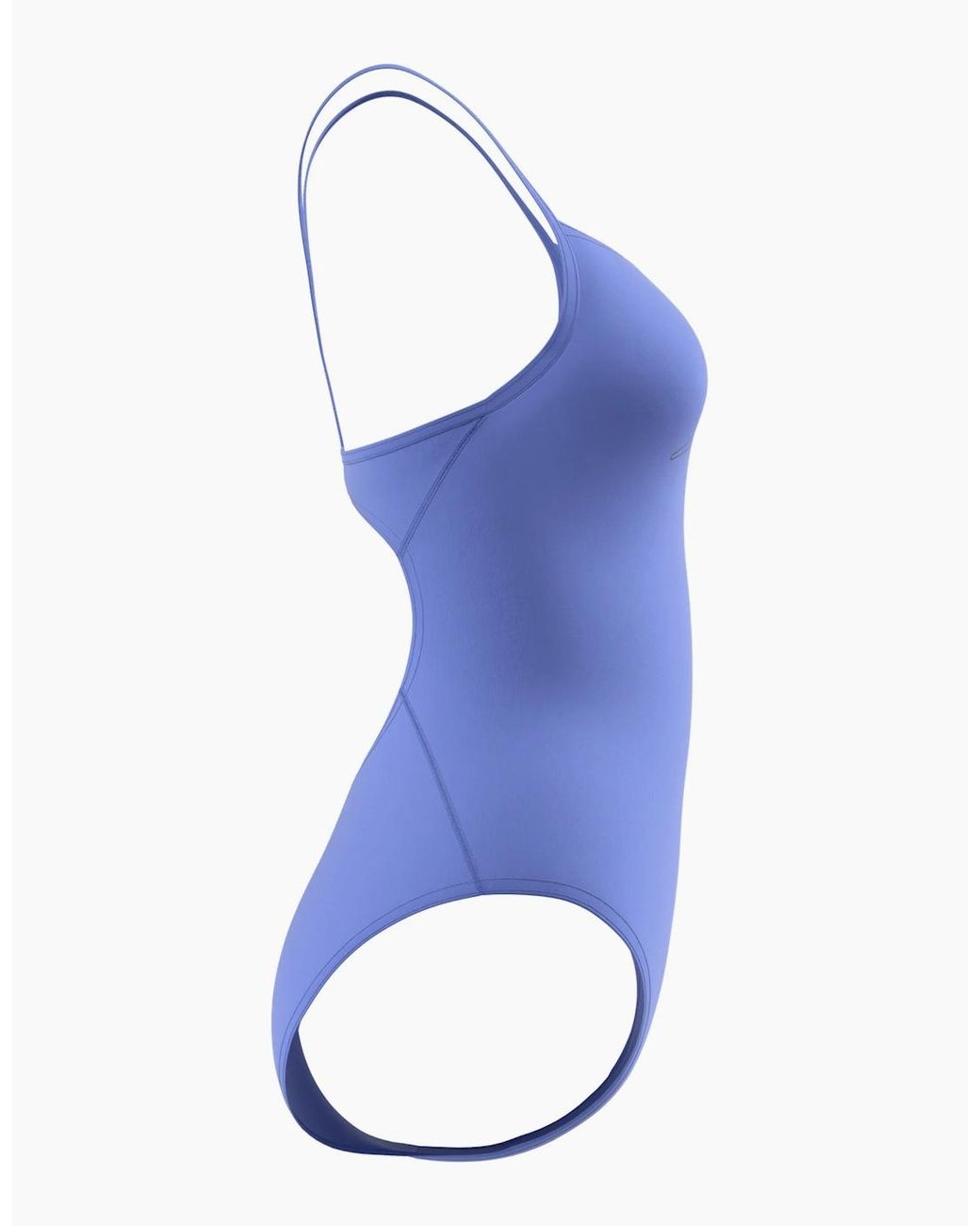 Speedo Blue Ladies Logo Endurance+ Thin Strap One Piece Swimsuit